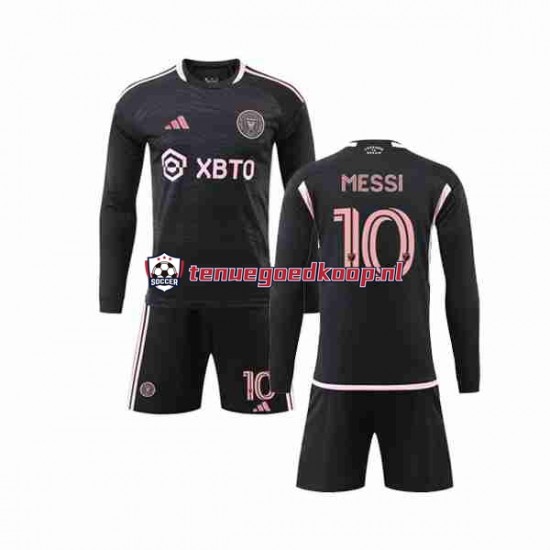 Uit Tenue van Inter Miami Lionel Messi 10 Kind 2-13 jaar 2023-24 Lange Mouw