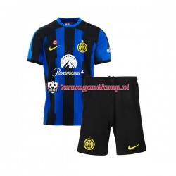 Thuis Tenue van Inter Milan Kind 2-13 jaar 2023-24 Korte Mouw