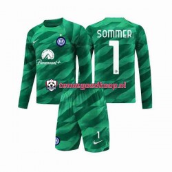 Uit Tenue van Inter Milan Keepersshirt Sommer 1 Kind 2-13 jaar 2023-24 Lange Mouw