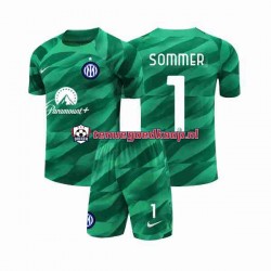 Uit Tenue van Inter Milan Keepersshirt Sommer 1 Kind 2-13 jaar 2023-24 Korte Mouw