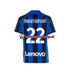 Thuis Tenue van Inter Milan Henrikh Mkhitaryan 22 Heren 2022-23 Korte Mouw