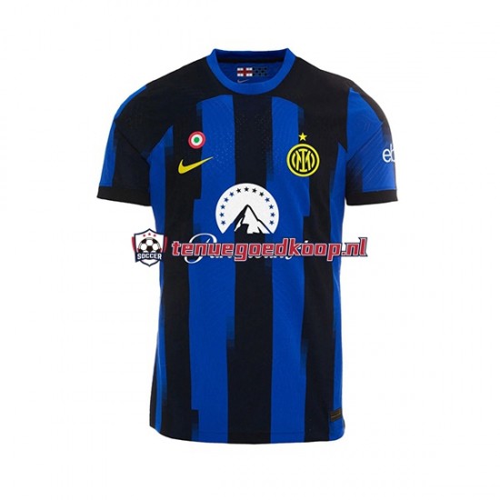 Thuis Tenue van Inter Milan Heren 2023-24 Korte Mouw