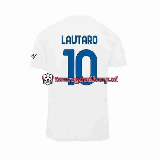 Uit Tenue van Inter Milan Lautaro Martinez 10 Heren 2023-24 Korte Mouw