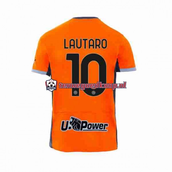 3de Tenue van Inter Milan Lautaro Martinez 10 Heren 2023-24 Korte Mouw