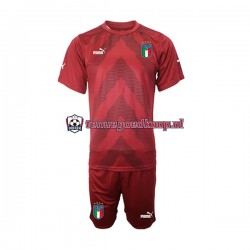 Uit Tenue van Italië Keepersshirt Kind 2-13 jaar 2022-23 Korte Mouw