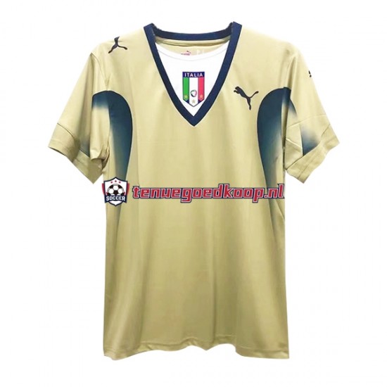 Thuis Retro Tenue van Italië Keepersshirt Heren 2006 Korte Mouw