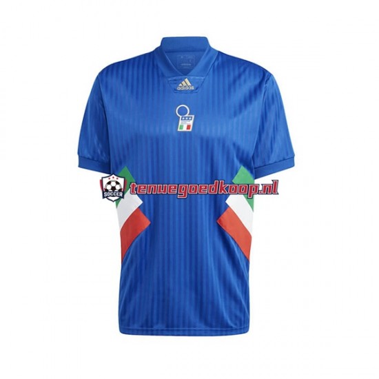 Thuis Retro Tenue van Italië Icon Heren 2022-23 Korte Mouw