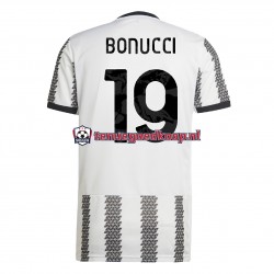 Thuis Tenue van Juventus Bonucci 19 Heren 2022-23 Korte Mouw