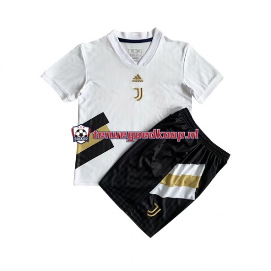 Thuis Retro Tenue van Juventus Icon Kind 2-13 jaar 2022-23 Korte Mouw