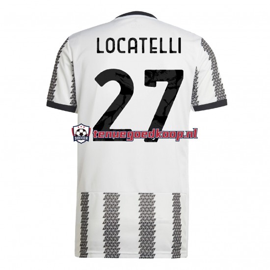 Thuis Tenue van Juventus Locatelli 27 Heren 2022-23 Korte Mouw