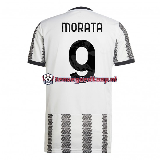 Thuis Tenue van Juventus Morata 9 Heren 2022-23 Korte Mouw