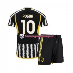 Thuis Tenue van Juventus Paul Pogba 10 Kind 2-13 jaar 2023-24 Korte Mouw