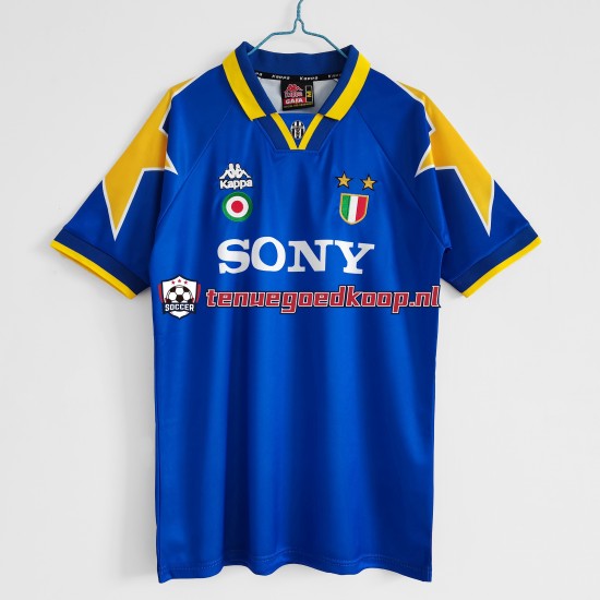 Uit Retro Tenue van Juventus Heren 1995-1996 Korte Mouw