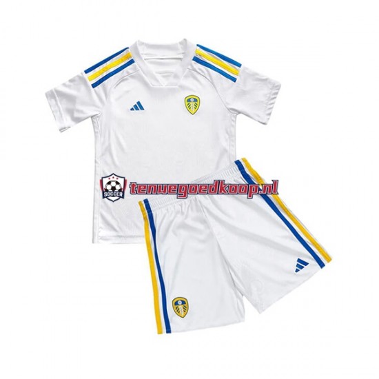 Thuis Tenue van Leeds United Kind 2-13 jaar 2023-24 Korte Mouw