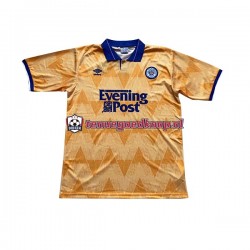 Uit Retro Tenue van Leeds United Heren 1991-1992 Korte Mouw