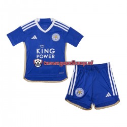 Thuis Tenue van Leicester City Kind 2-13 jaar 2023-24 Korte Mouw