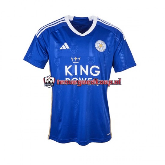 Thuis Tenue van Leicester City Heren 2023-24 Korte Mouw