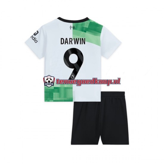 Uit Tenue van Liverpool Darwin Nunez 9 Kind 2-13 jaar 2023-24 Korte Mouw