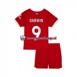 Thuis Tenue van Liverpool Darwin Nunez 9 Kind 2-13 jaar 2023-24 Korte Mouw