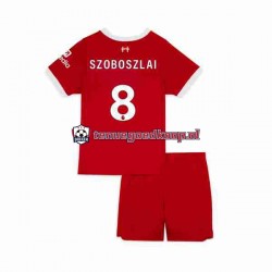 Thuis Tenue van Liverpool Dominik Szoboszlai 8 Kind 2-13 jaar 2023 Korte Mouw