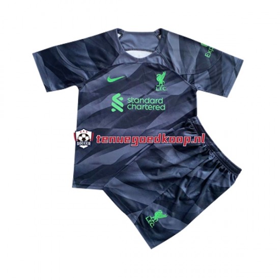 Uit Tenue van Liverpool Keepersshirt Kind 2-13 jaar 2023-24 Korte Mouw