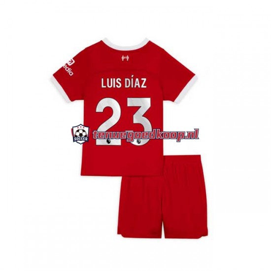 Thuis Tenue van Liverpool Luis Diaz 23 Kind 2-13 jaar 2023-24 Korte Mouw