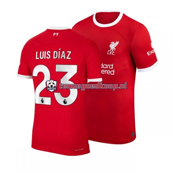 Thuis Tenue van Liverpool Luis Diaz 23 Heren 2023-24 Korte Mouw