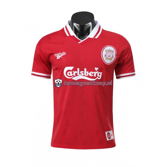 Thuis Retro Tenue van Liverpool 1996-1997 Heren Korte Mouw