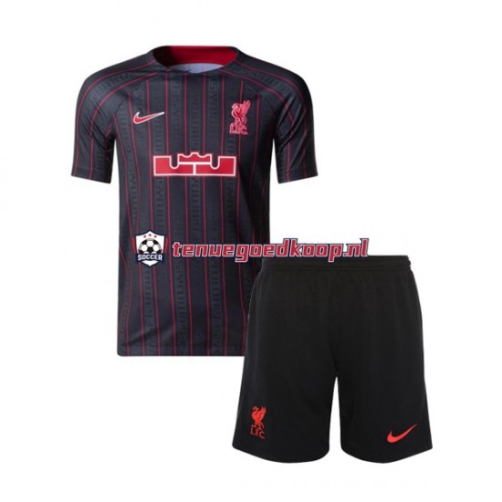 Thuis Tenue van Liverpool x LeBron James Kind 2-13 jaar 2022-23 Korte Mouw