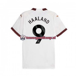 Uit Tenue van Manchester City Erling Haaland 9 Heren 2023-24 Korte Mouw