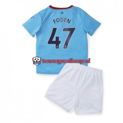 Thuis Tenue van Manchester City Foden 47 Kind 2-13 jaar 2022-23 Korte Mouw