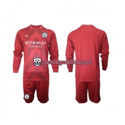 Thuis Tenue van Manchester City Keepersshirt Kind 2-13 jaar 2022-23 Lange Mouw