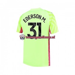 3de Tenue van Manchester City Keepersshirt Ederson Moraes 31 Heren 2023-24 Korte Mouw