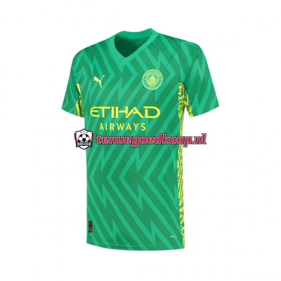 Thuis Tenue van Manchester City Keepersshirt Heren 2023-24 Korte Mouw