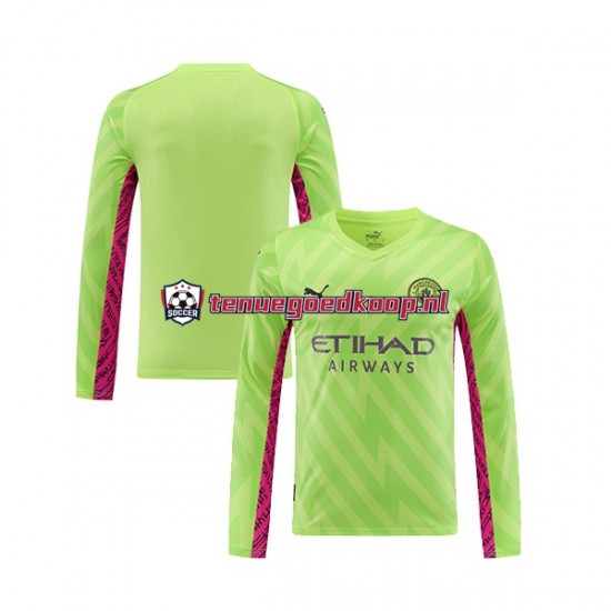 3de Tenue van Manchester City Keepersshirt Heren 2023-24 Lange Mouw