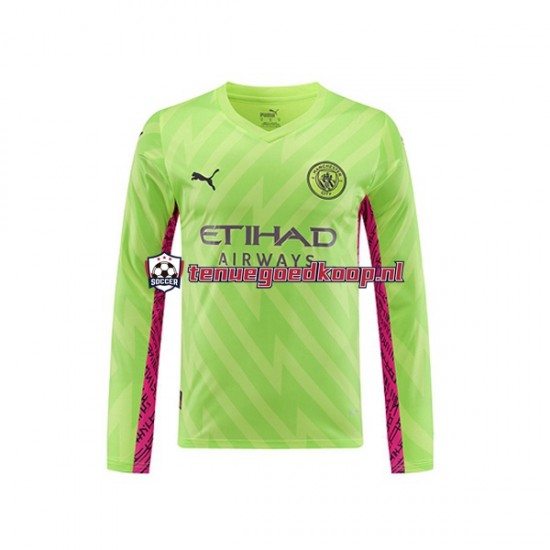 3de Tenue van Manchester City Keepersshirt Heren 2023-24 Lange Mouw