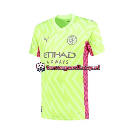 3de Tenue van Manchester City Keepersshirt Heren 2023-24 Korte Mouw