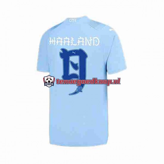 Thuis Tenue van Japan Manchester City Haaland 9 ese Tour Printing Heren 2023-24 Korte Mouw