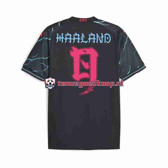 3de Tenue van Japan Manchester City Haaland 9 ese Tour Printing Heren 2023-24 Korte Mouw