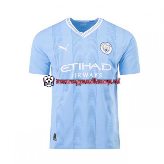 Thuis Tenue van Manchester City Heren 2023-24 Korte Mouw