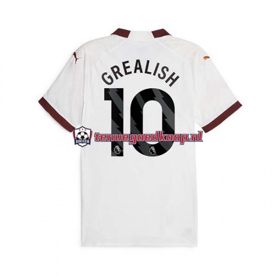 Uit Tenue van Manchester City Jack Grealish 10 Heren 2023-24 Korte Mouw