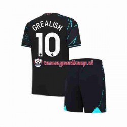 3de Tenue van Manchester City Jack Grealish 10 Kind 2-13 jaar 2023-24 Korte Mouw