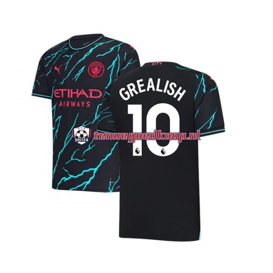 3de Tenue van Manchester City Jack Grealish 10 Heren 2023-24 Korte Mouw