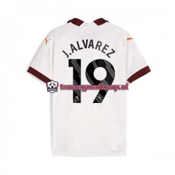 Uit Tenue van Manchester City Julian Alvarez 19 Heren 2023-24 Korte Mouw