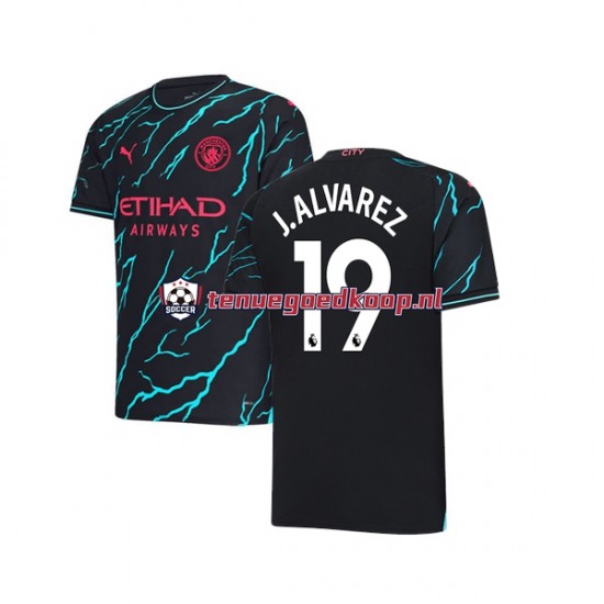 3de Tenue van Manchester City Julian Alvarez 19 Heren 2023-24 Korte Mouw