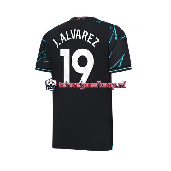 3de Tenue van Manchester City Julian Alvarez 19 Heren 2023-24 Korte Mouw