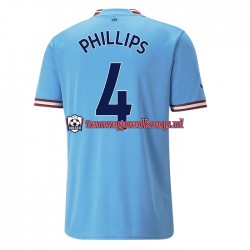 Thuis Tenue van Manchester City PHILLIPS 4 Heren 2022-23 Korte Mouw