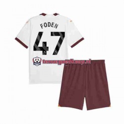 Uit Tenue van Manchester City Phil Foden 47 Kind 2-13 jaar 2023-24 Korte Mouw