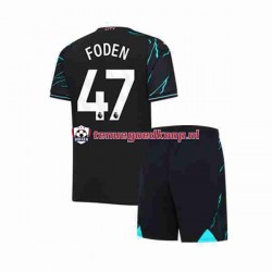 3de Tenue van Manchester City Phil Foden 47 Kind 2-13 jaar 2023-24 Korte Mouw