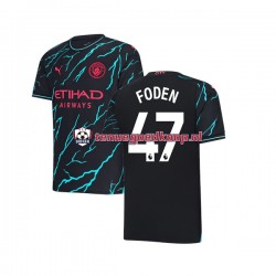 3de Tenue van Manchester City Phil Foden 47 Heren 2023-24 Korte Mouw